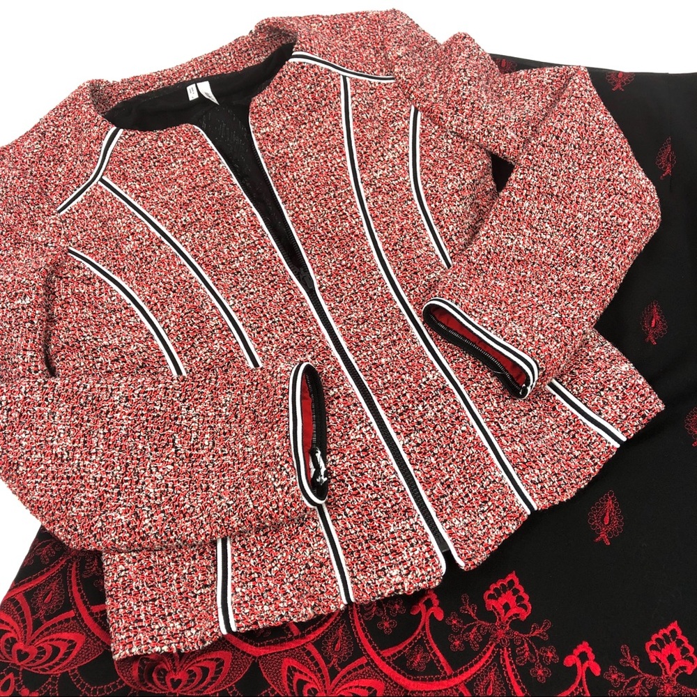 Nanette Lepore Poppy Red Tailored Jacket Size 0